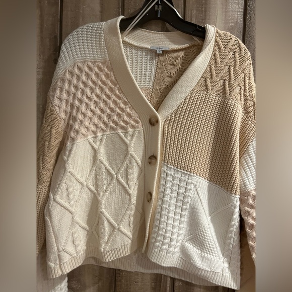Rails Reese Colorblock Mixed Stitch Cardigan, S - Picture 4 of 8